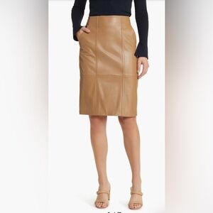 BOSS womenswear Leather Pencil Skirt